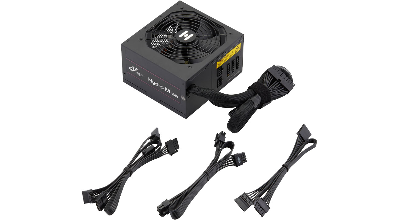 Fortron HYDRO M PRO 600W Полумодульный кабель