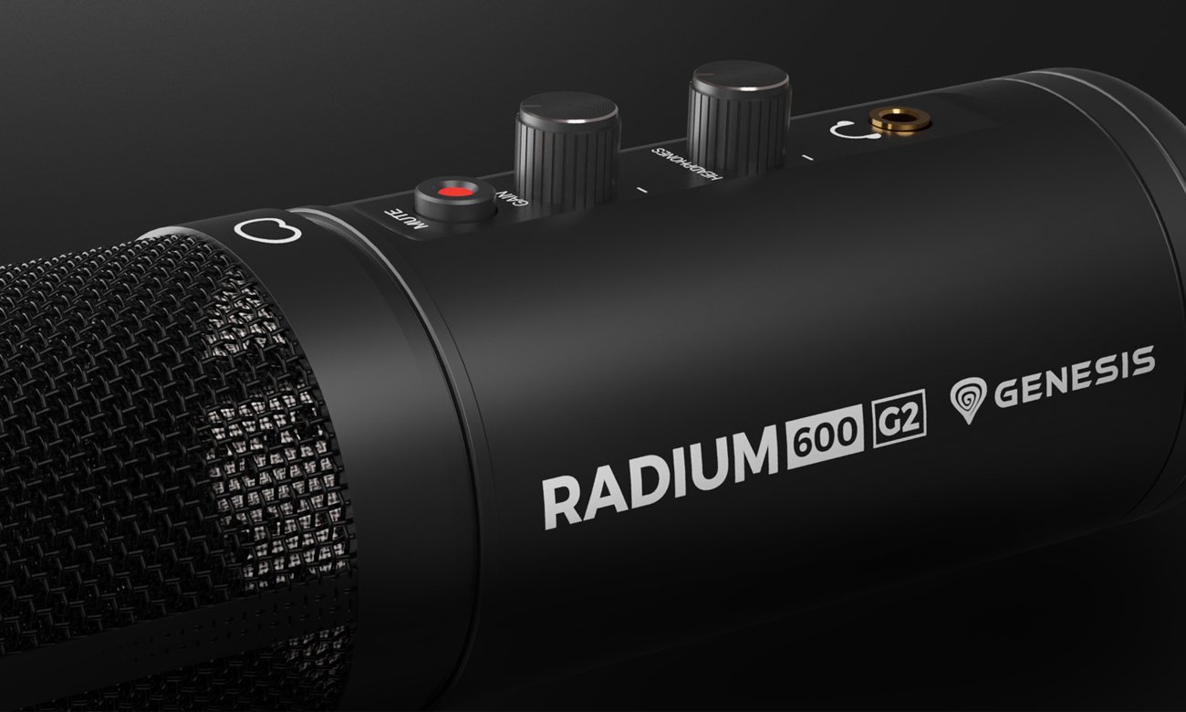 Ігровий мікрофон Genesis Radium 600 G2 – стильна графіка