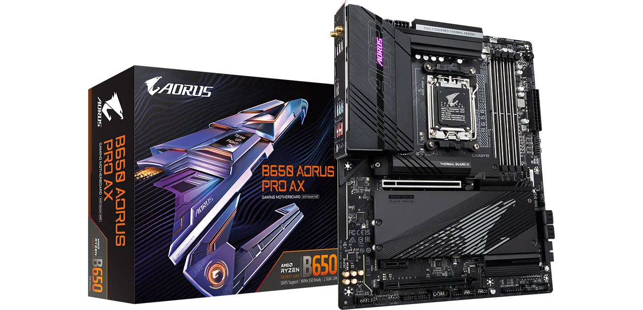 Материнская плата Gigabyte B650 AORUS PRO AX в коробке