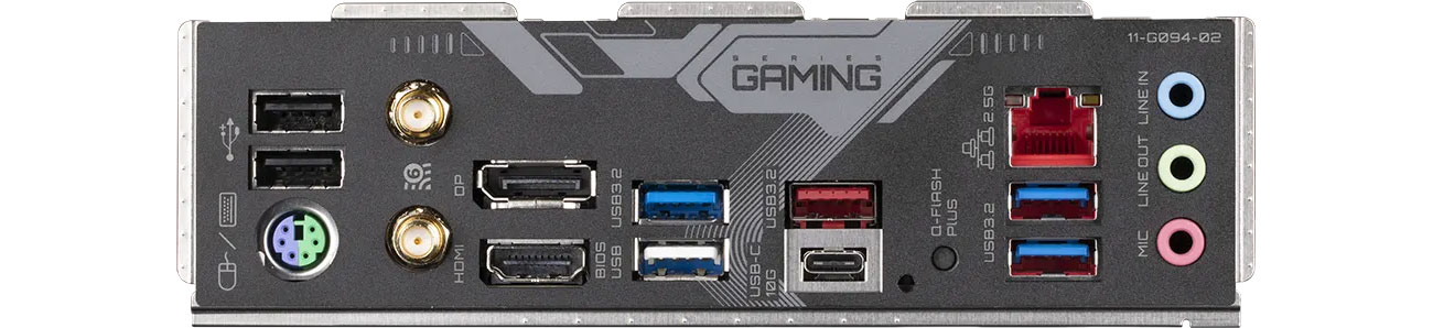 Порты Gigabyte B650 GAMING X AX