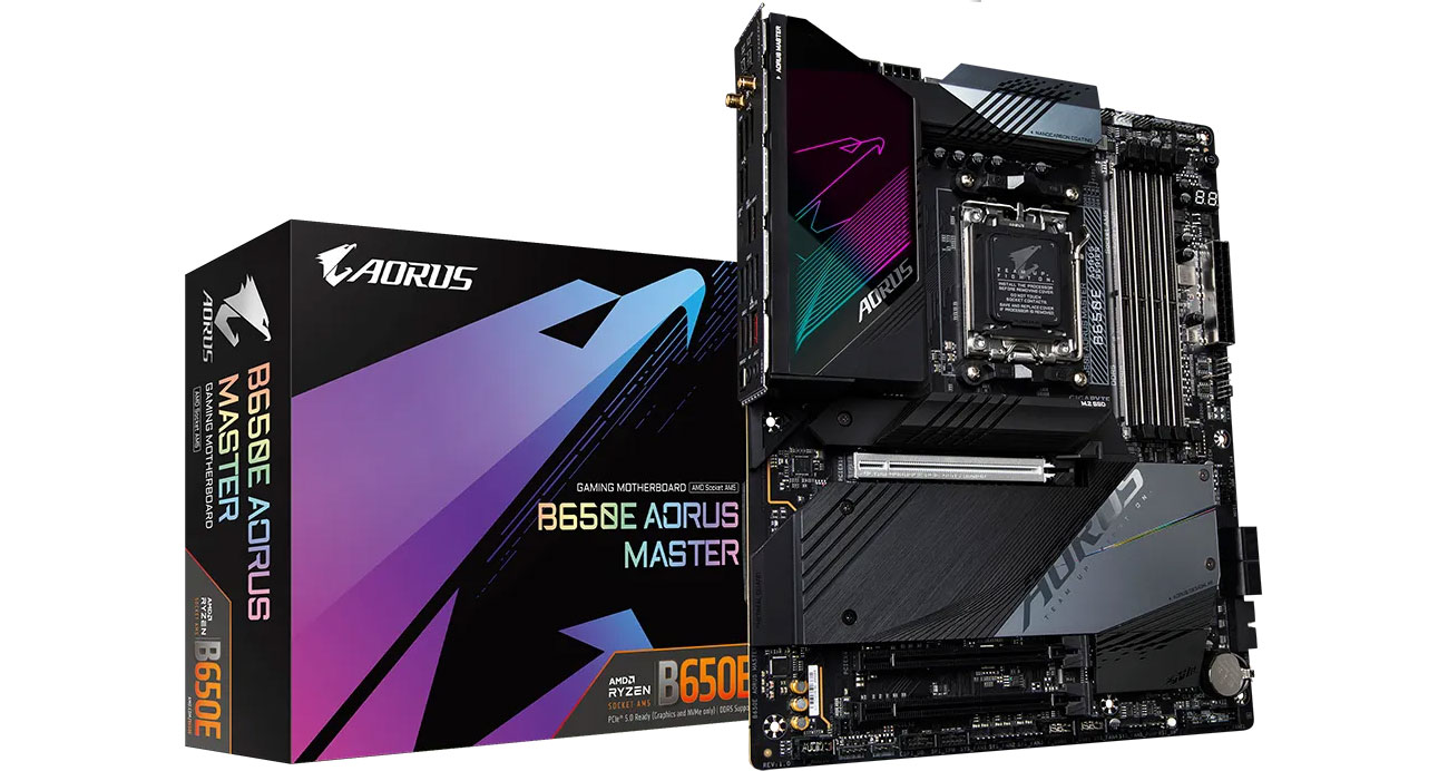 Материнская плата Gigabyte B650E AORUS MASTER в коробке