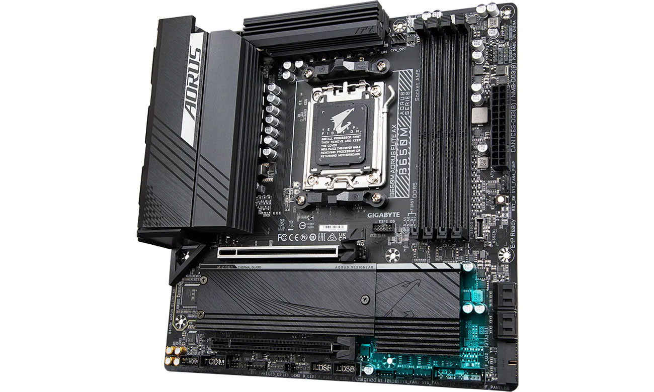 Разъемы Gigabyte B650M AORUS ELITE AX