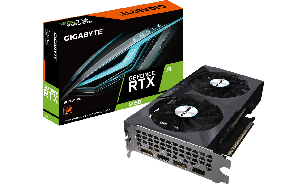 Gigabyte GeForce RTX 3050 EAGLE 8GB GDDR6 GV-N3050EAGLE-8GD