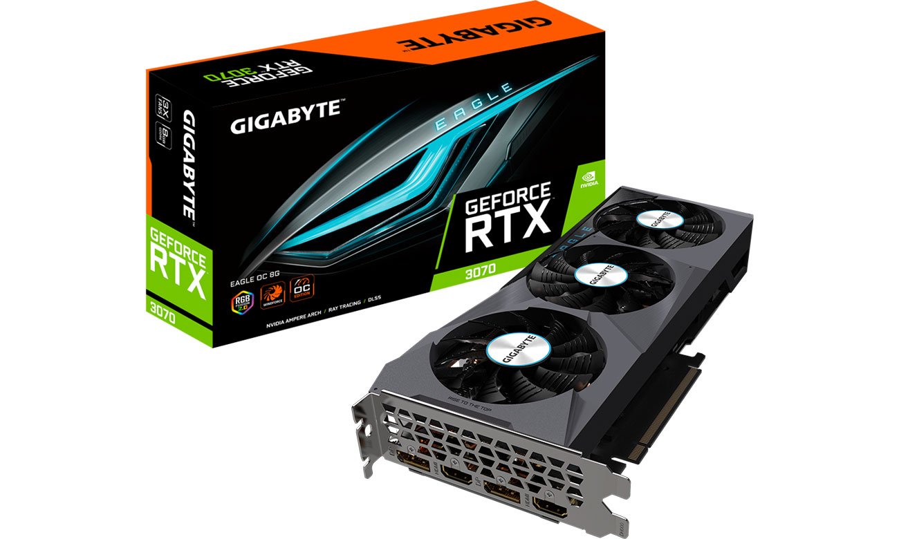 Gigabyte GeForce RTX 3070 EAGLE OC LHR 8 ГБ GDDR6 GV-N3070EAGLE OC-8GD 2.0