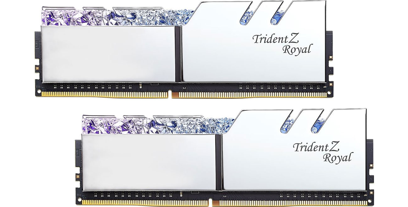 Пам'ять RAM DDR4 G.SKILL 16GB 3600MHz TridentZ Royal Silver CL18 (2x8GB) F4-3600C18D-16GTRS