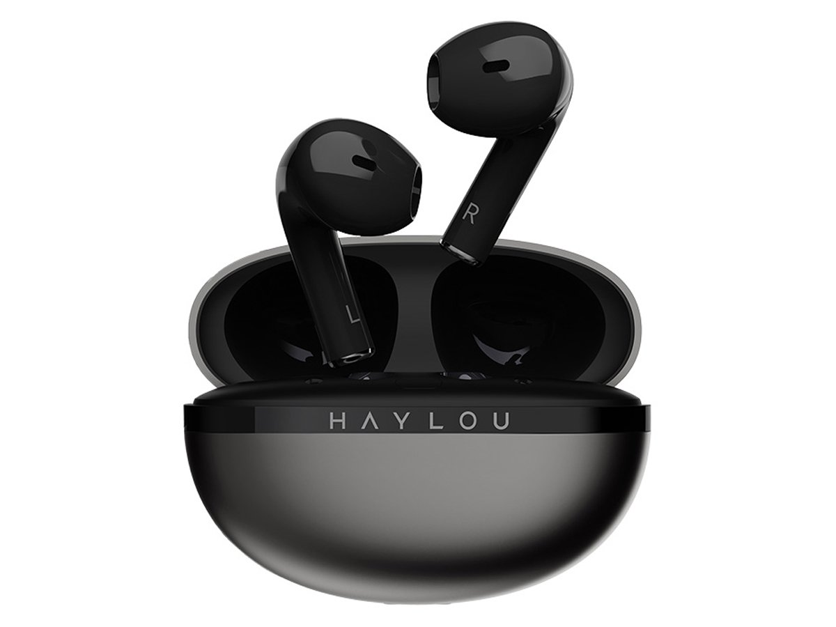 Беспроводные наушники Haylou X1 2023 черные - вид спереди