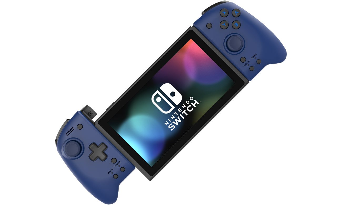 Контролер HORI Split Pad Pro для Nintendo Switch Blue – вигляд спереду під кутом