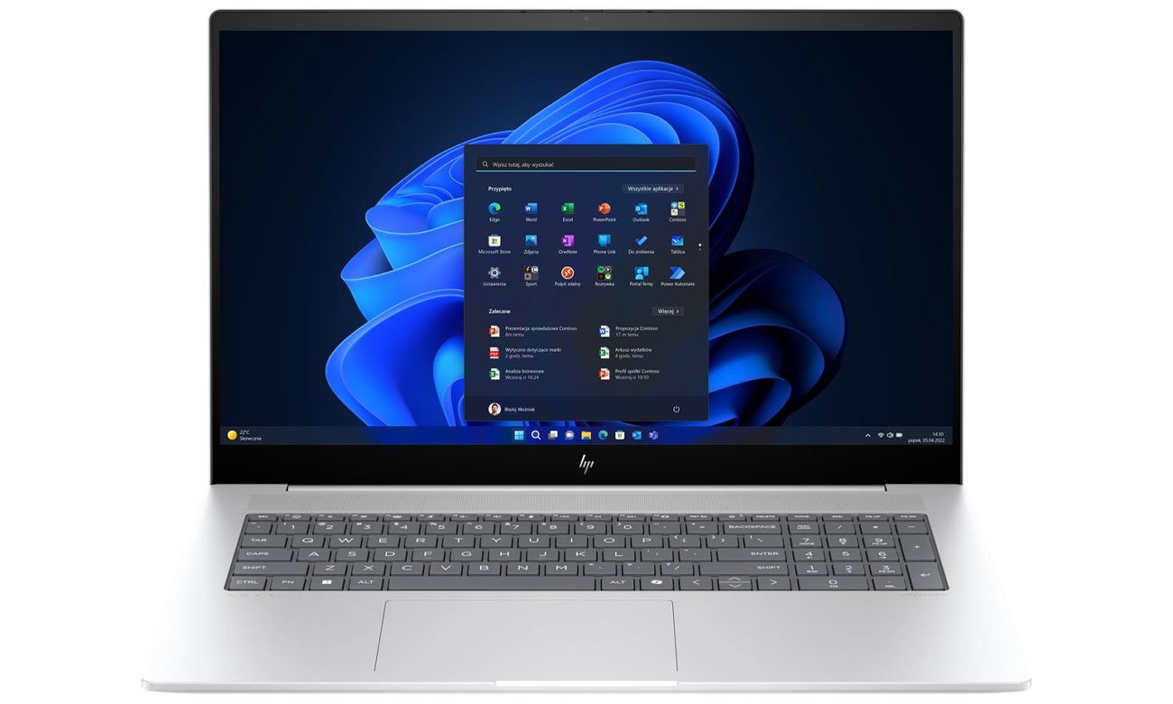 Внешний вид ноутбука HP Envy 17