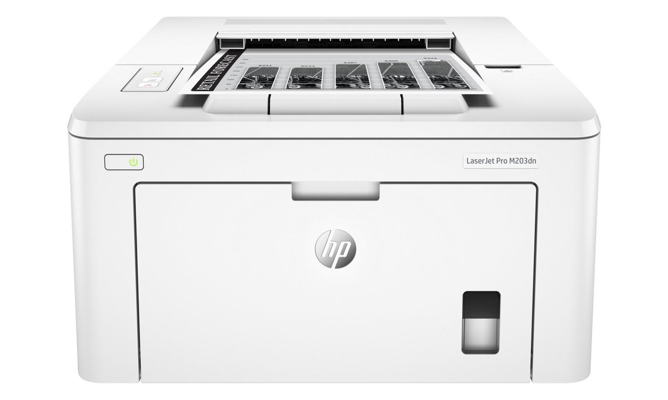 HP LaserJet Pro M203dn, вид спереду