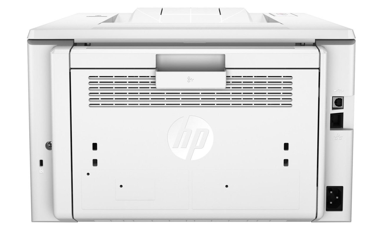 HP LaserJet Pro M203dn, вид ззаду