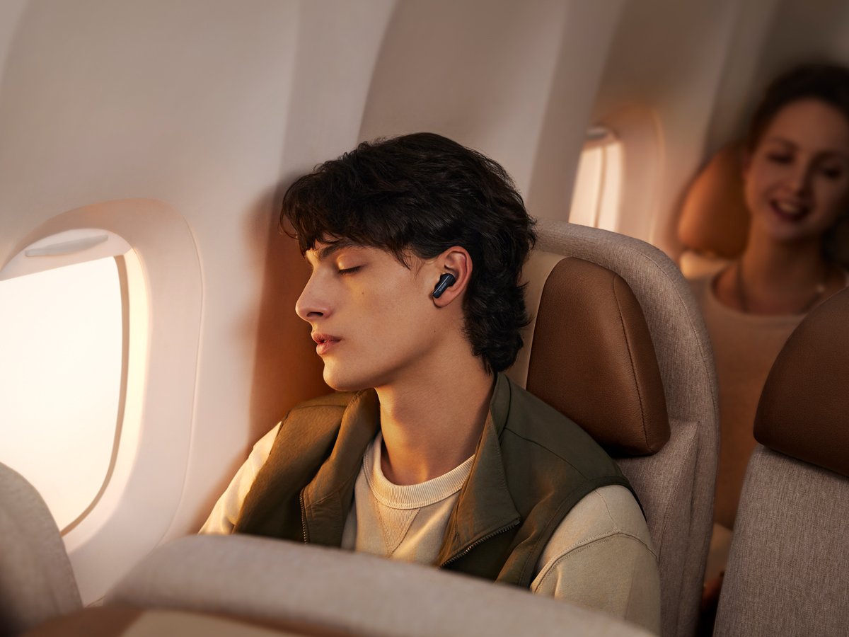 Беспроводные наушники Huawei FreeBuds 6i черные – графика стиля жизни