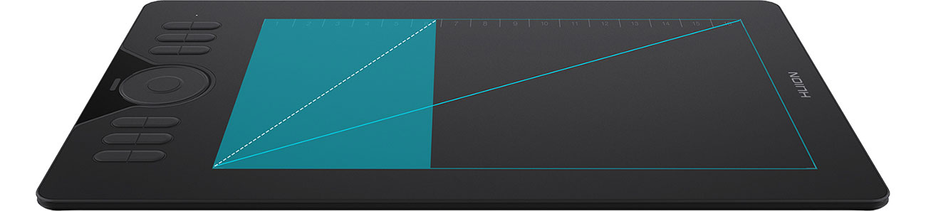 Huion HS610 - Робоча область