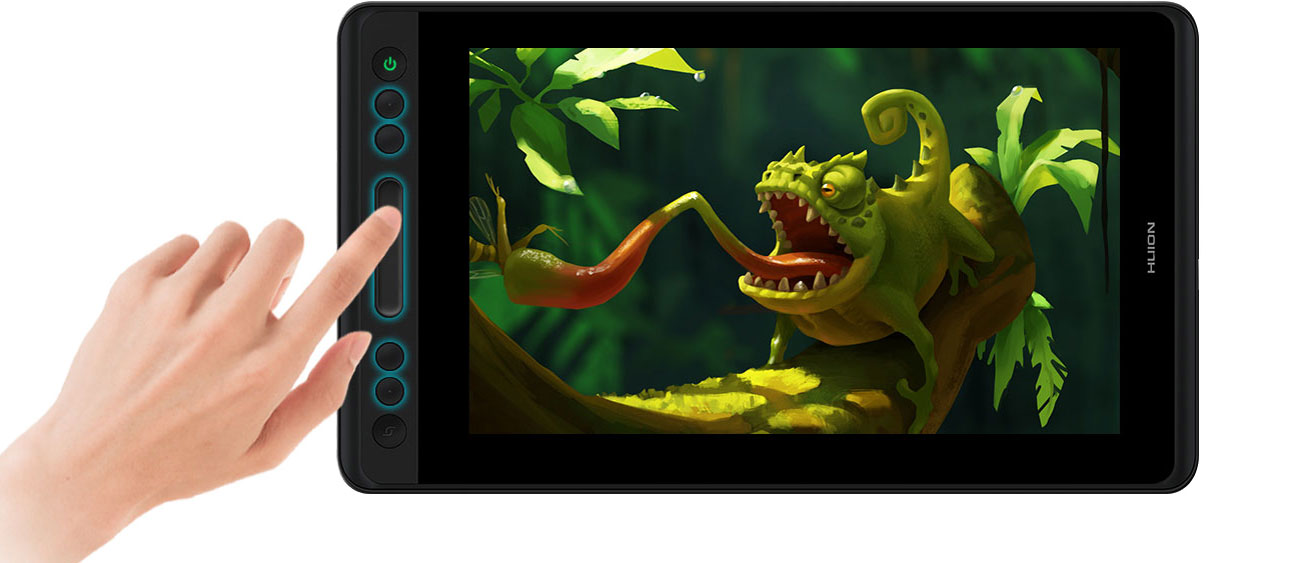 Huion Kamvas Pro 12 - кнопки та сенсорна панель