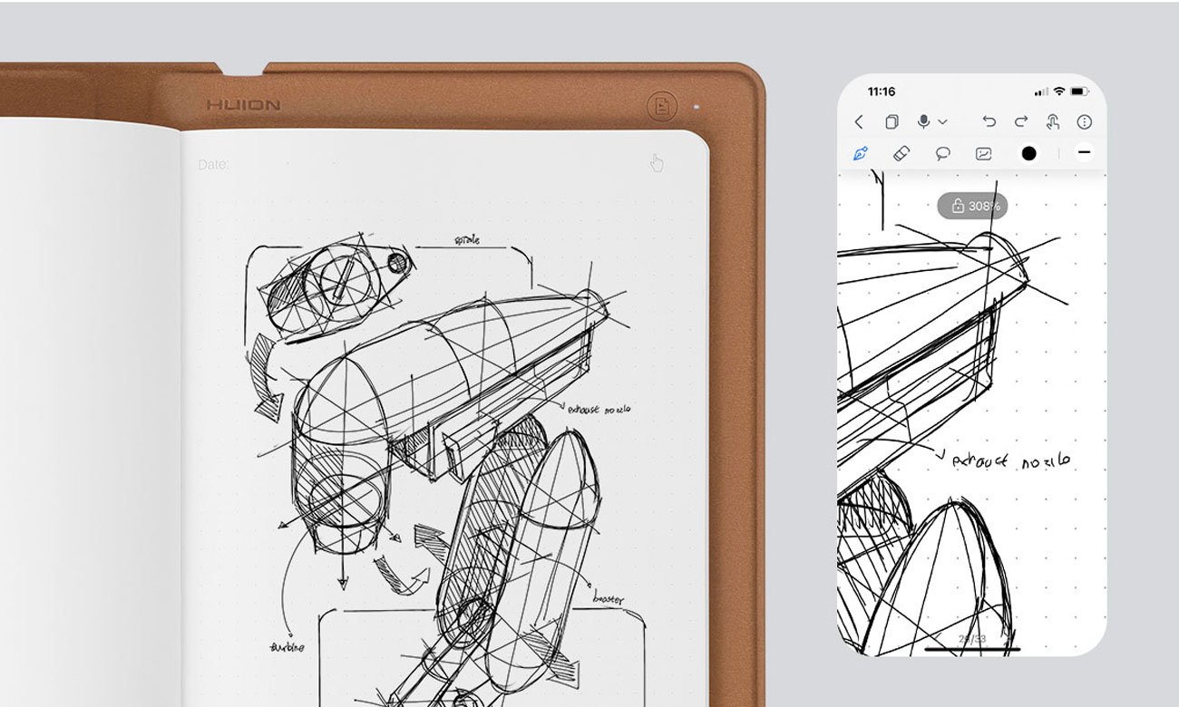 Мобильное приложение Huion Note X10