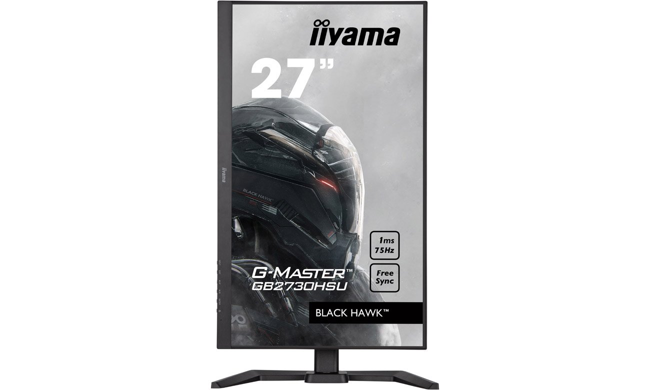 iiyama G-Master GB2730HSU-B5 вид спереди, ПИВОТ