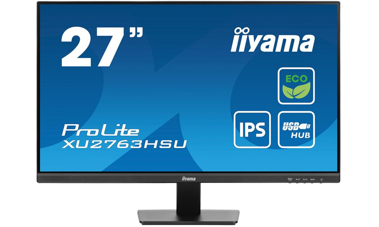 Монитор iiyama ProLite XU2763HSU-B1 - вид спереди