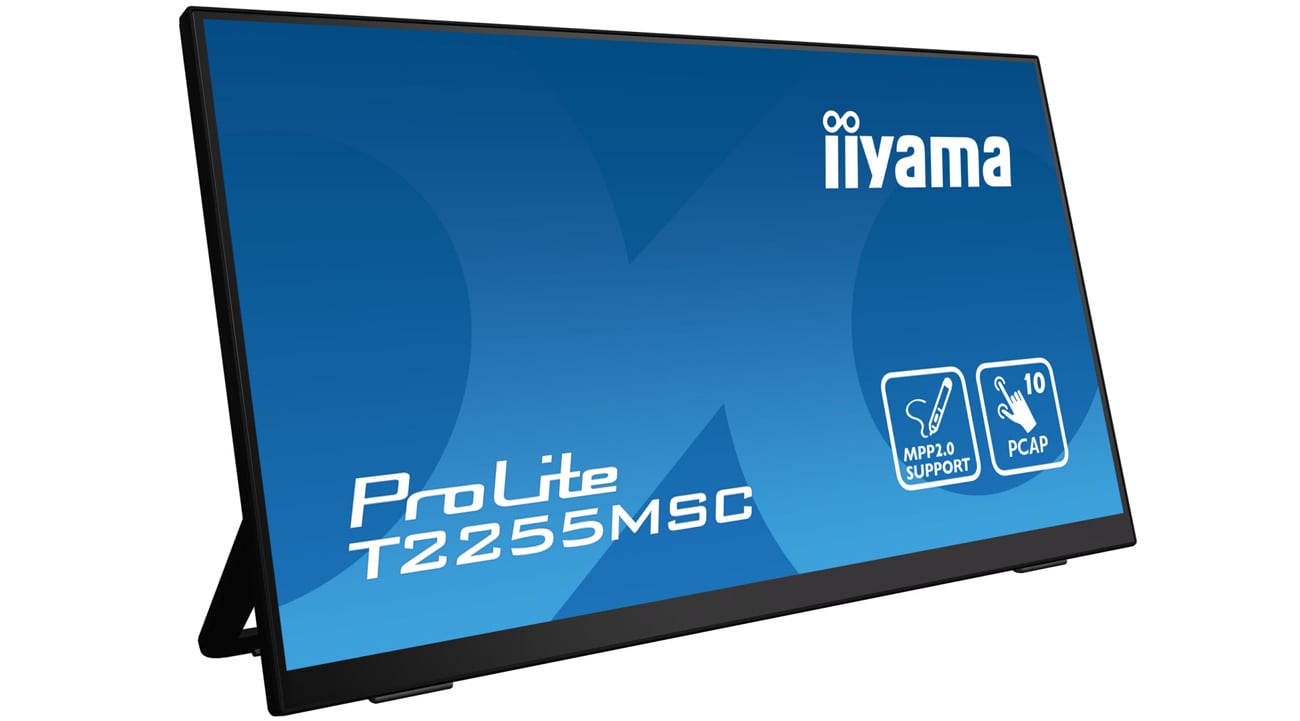 Сенсорный дизайн монитора iiyama T2255MSC-B1