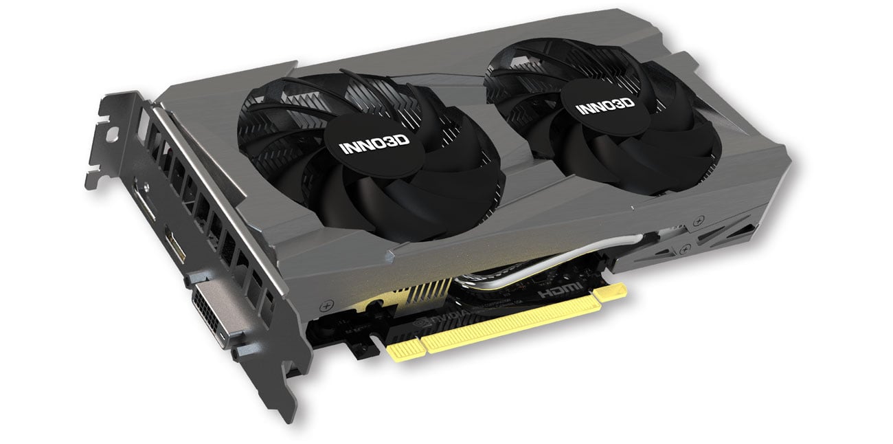 Охлаждение Inno3D GeForce RTX 3050 Twin X2