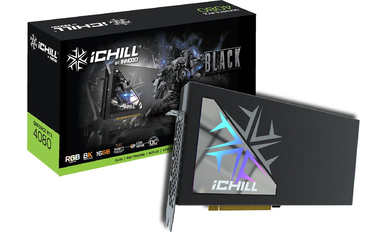 Inno3D GeForce RTX 4080 ICHILL BLACK 16 ГБ GDDR6X