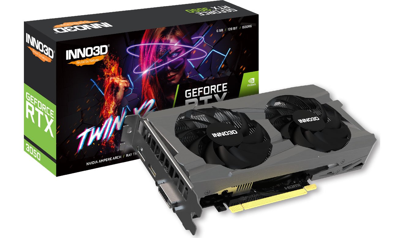 Inno3D Inno3D GeForce RTX 3050 Twin X2 6 ГБ GDDR6