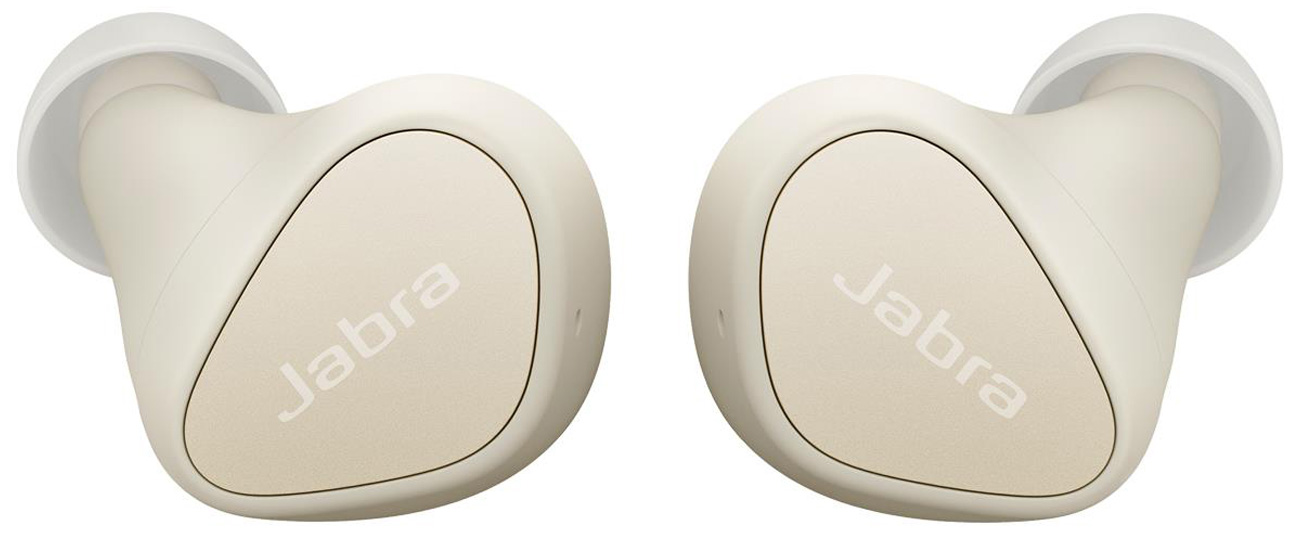 Бездротовi навушники Jabra Elite 4 Beige — вигляд лiвого та правого навушникiв