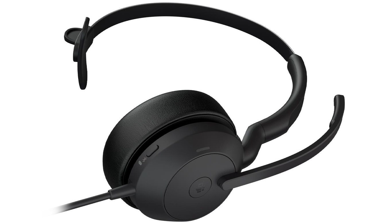 Гарнитура Jabra Evolve2 50 USB-A Mono MS – вид снизу под углом