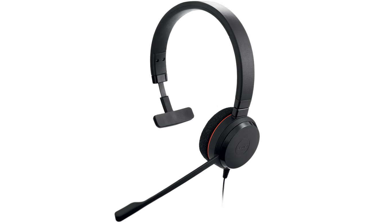 Гарнітура Jabra Evolve 20 Mono USB-C UC – кутовий вид спереду