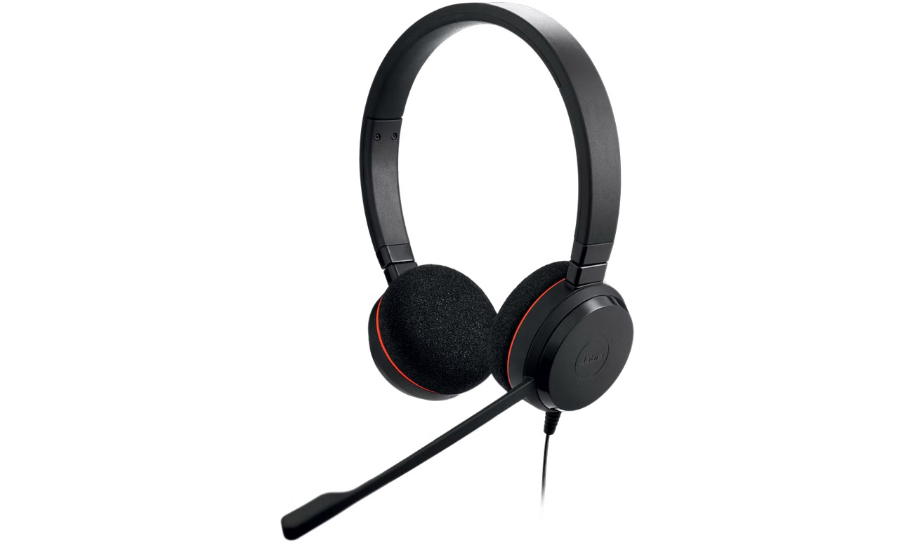 Гарнітура Jabra Evolve 20SE Stereo USB-C MS – кутовий вид спереду