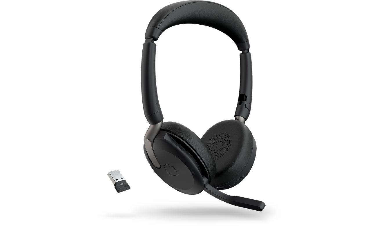 Jabra Evolve2 65 Flex вид збоку, приймач