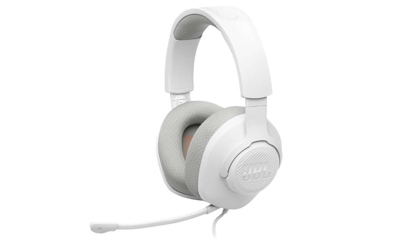 Гарнітура JBL Quantum 100 M2 біла - кутовий вид спереду