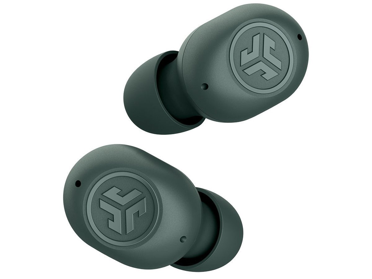 Беспроводные наушники Jlab JBuds Mini Sage Grey - вид левого и правого наушников