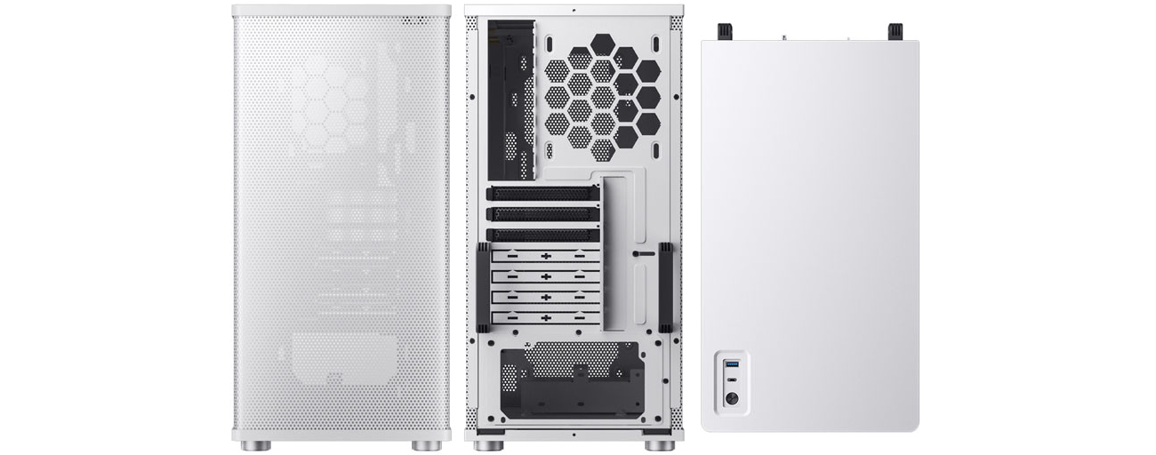 Jonsbo VR4 Білий спереду, ззаду, зверху