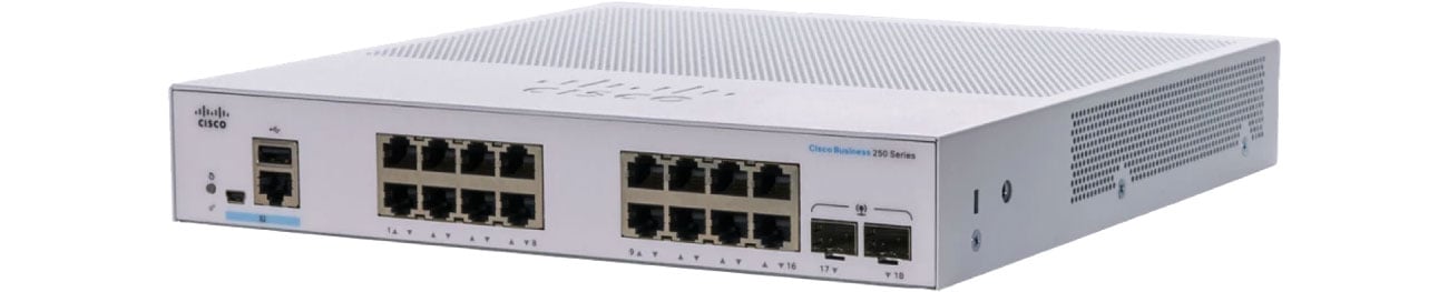 Коммутатор Cisco CBS350-16T-2G-EU