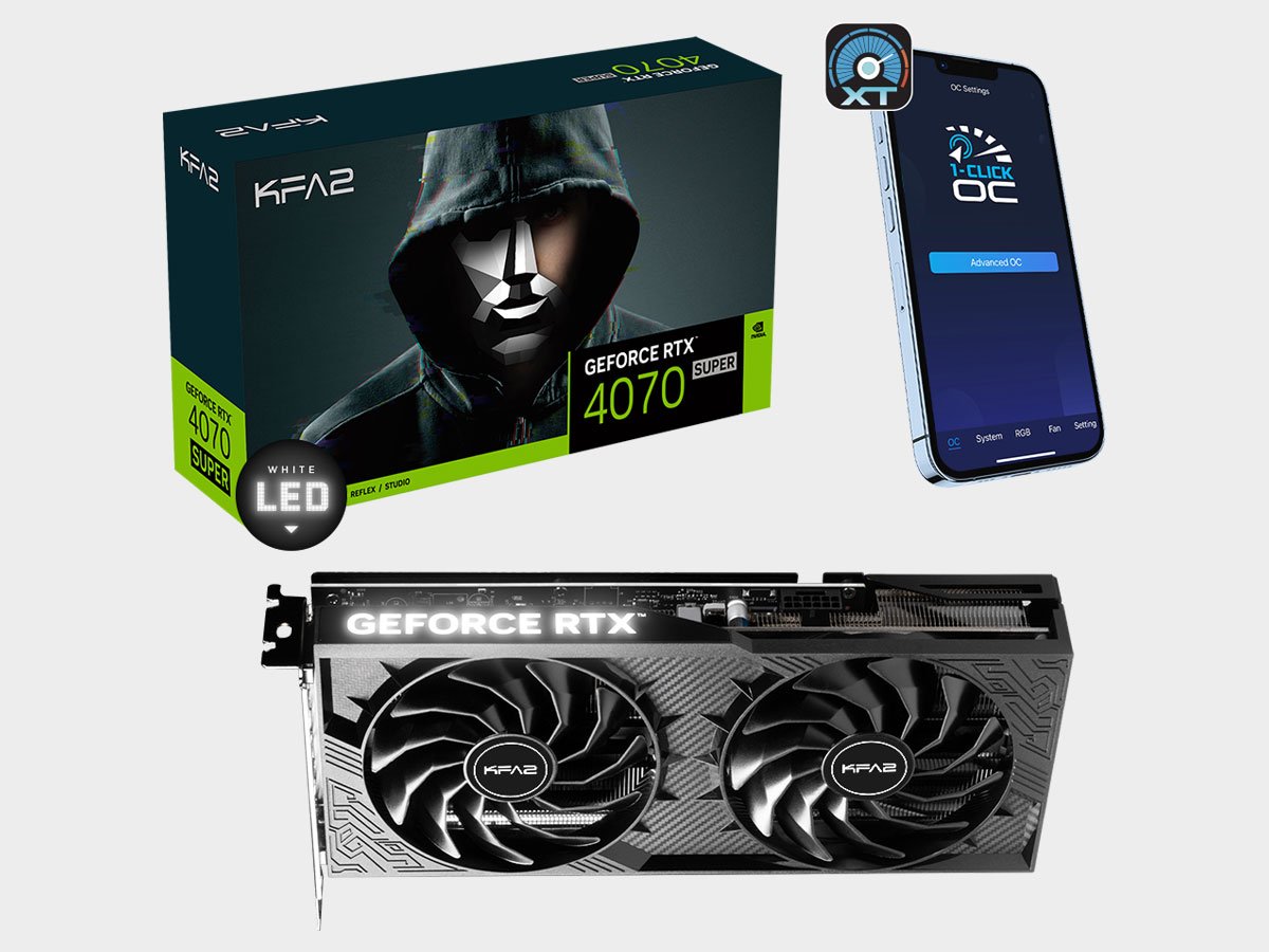 KFA2 GeForce RTX 4070 Super 1-Click OC 2X V2