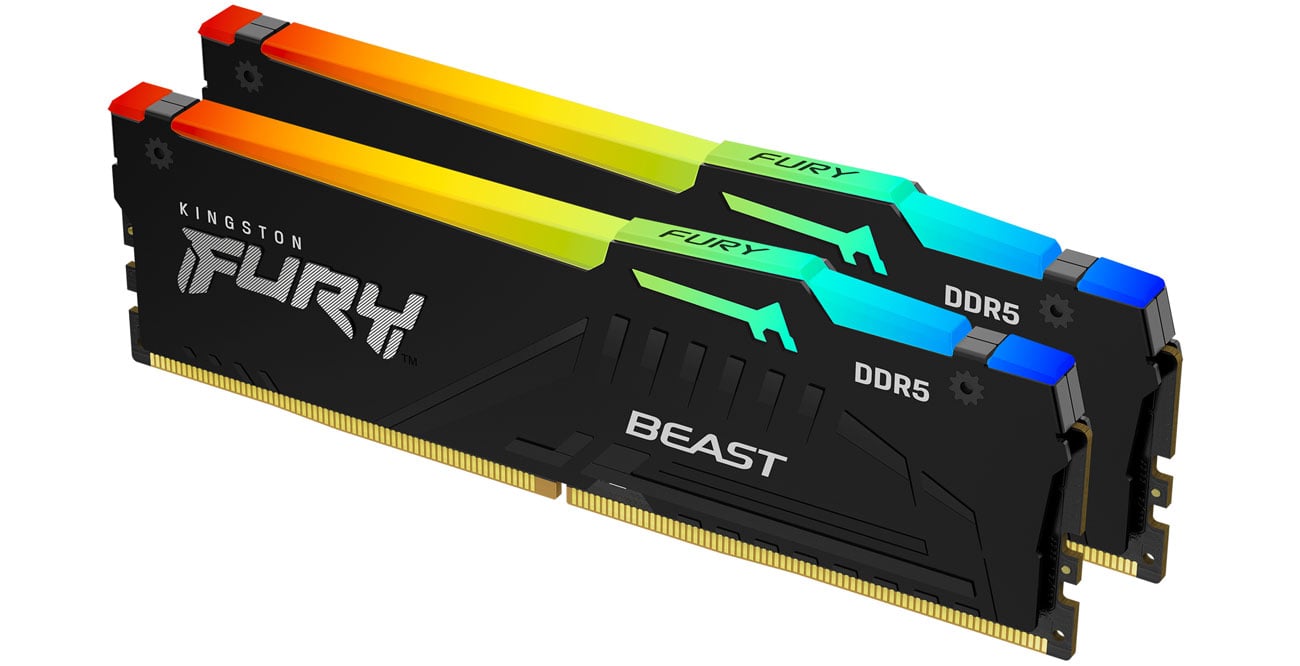 Память RAM DDR5 Kingston FURY 64GB 6000MHz Cl36 Beast RGB EXPO