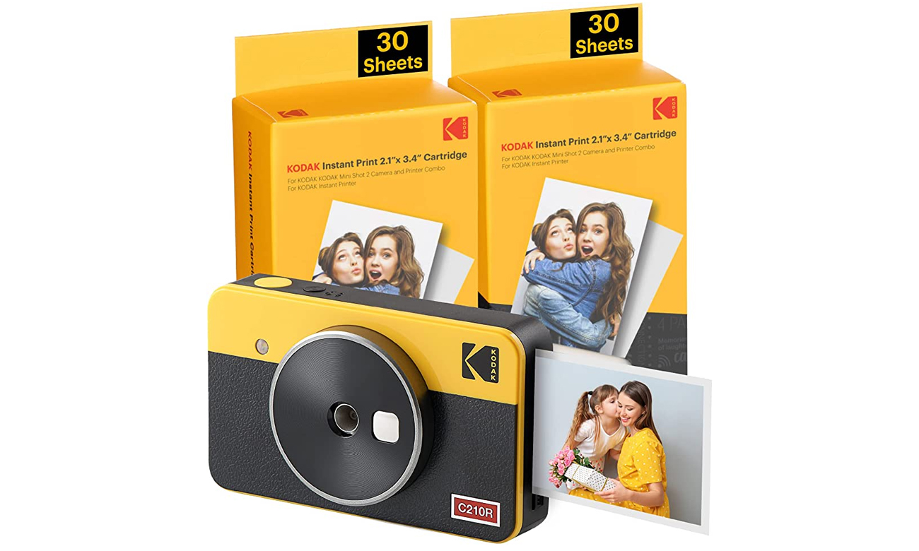 Kodak Mini Shot 2 Retro Yellow + картриджi 60шт