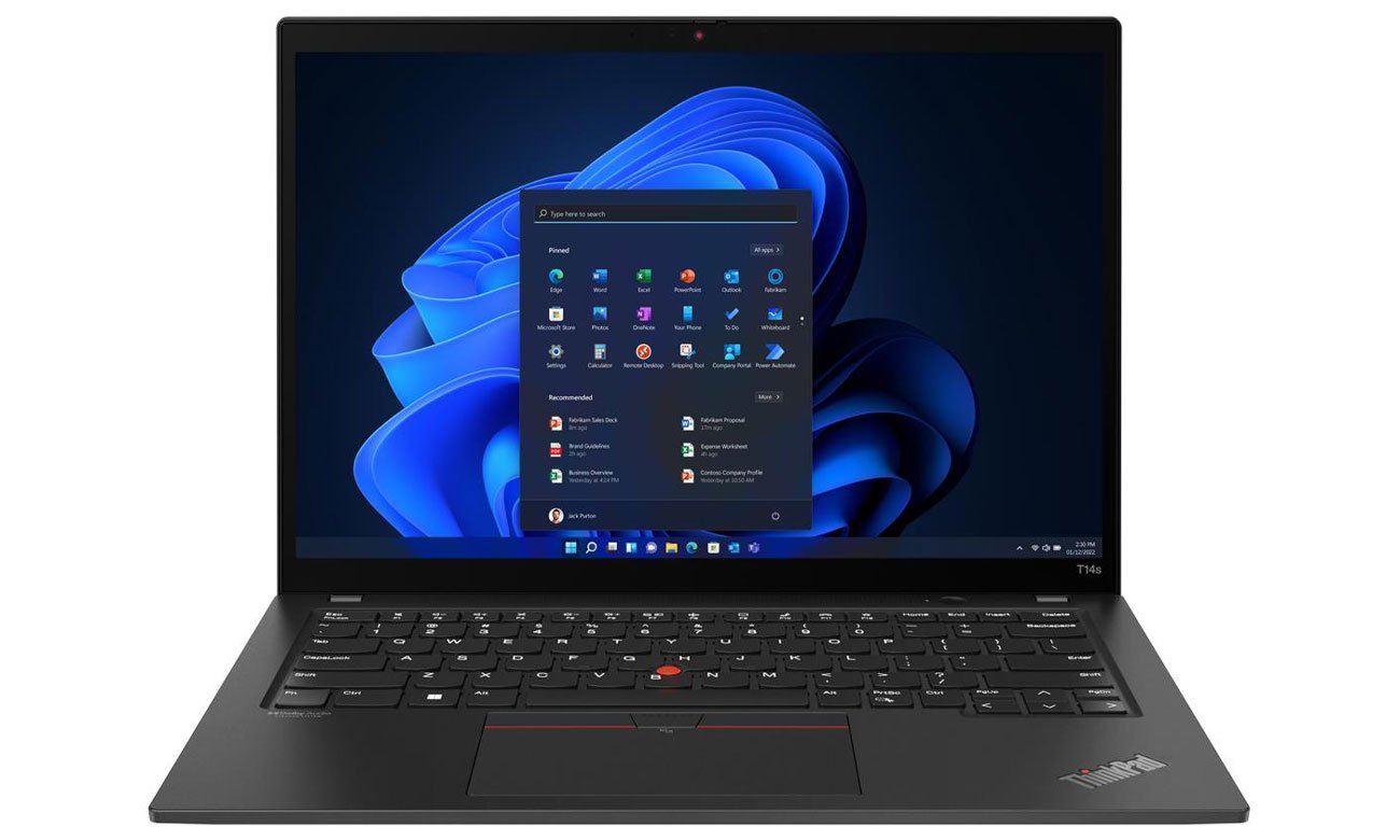 Передняя панель Lenovo ThinkPad T14s