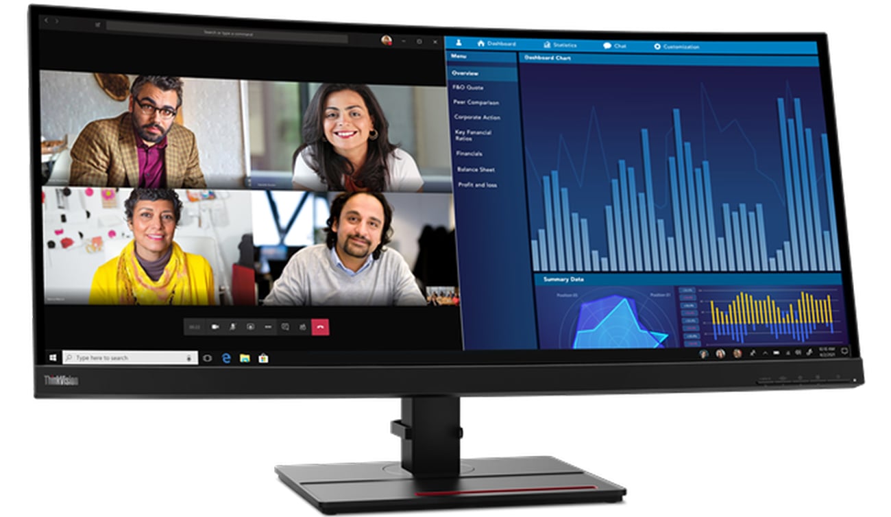 Вигнутий екран Lenovo ThinkVision P34w-20