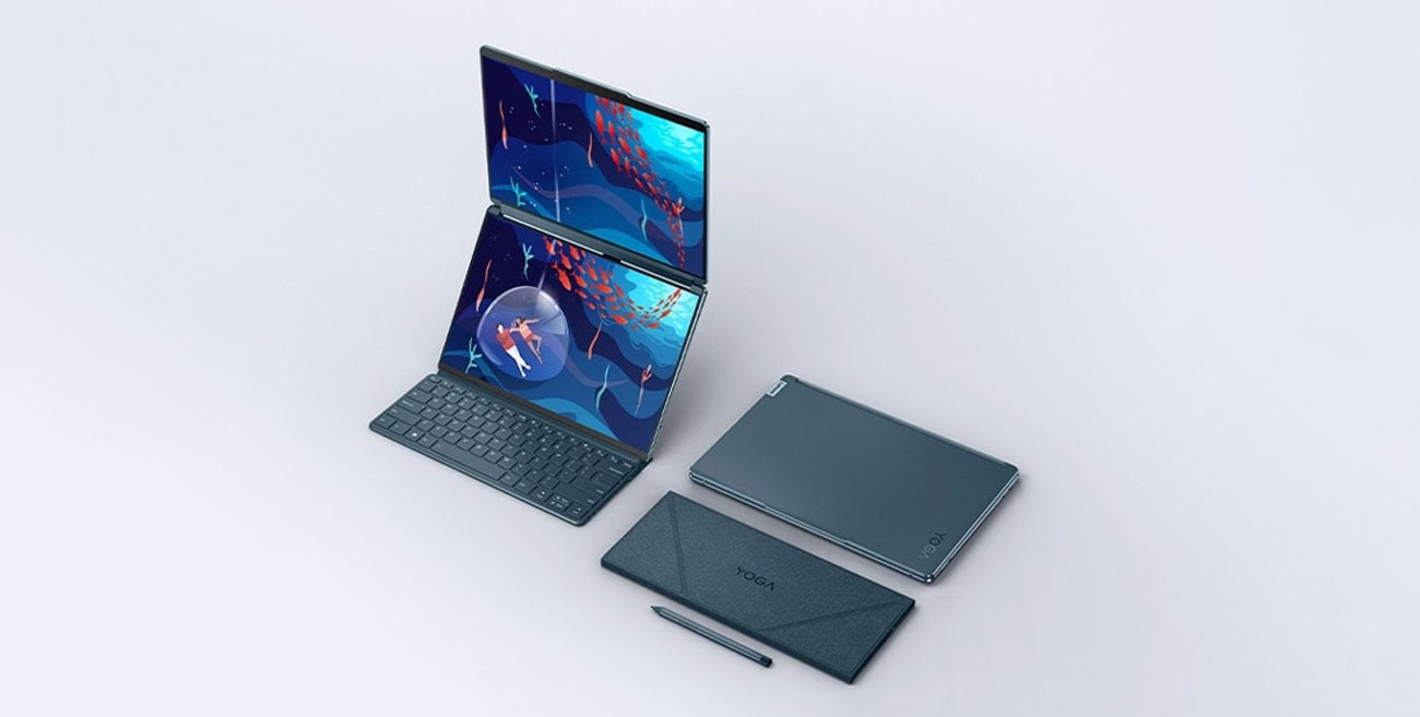 Вид ноутбука Lenovo Yoga Book