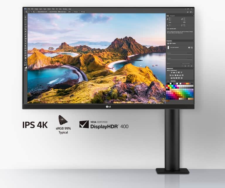 Дисплей 27", IPS UHD: исключительное качество изображения, sRGB, VESA CERTIFIED DisplayHDR400