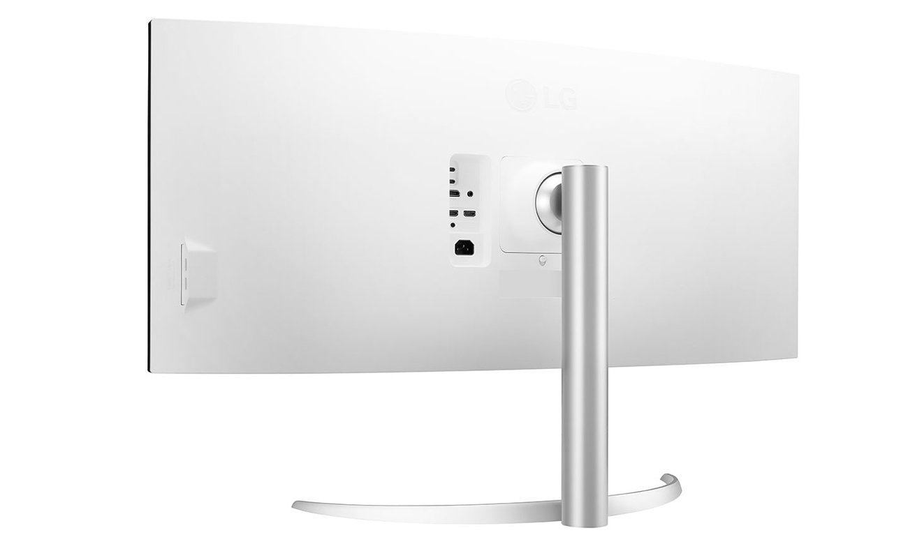 LG 40WP95CP-W вид ззаду, всі роз'єми