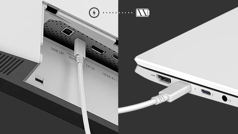 Он отображает функцию питания USB Type-C.