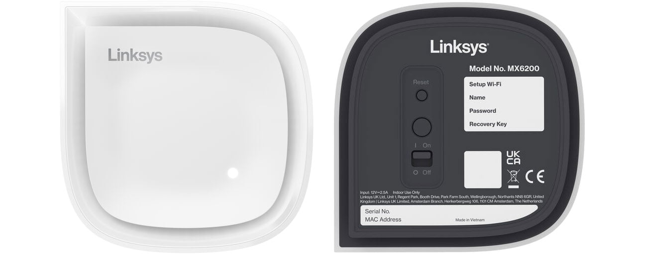 Linksys Velop Pro 6E вверх и вниз