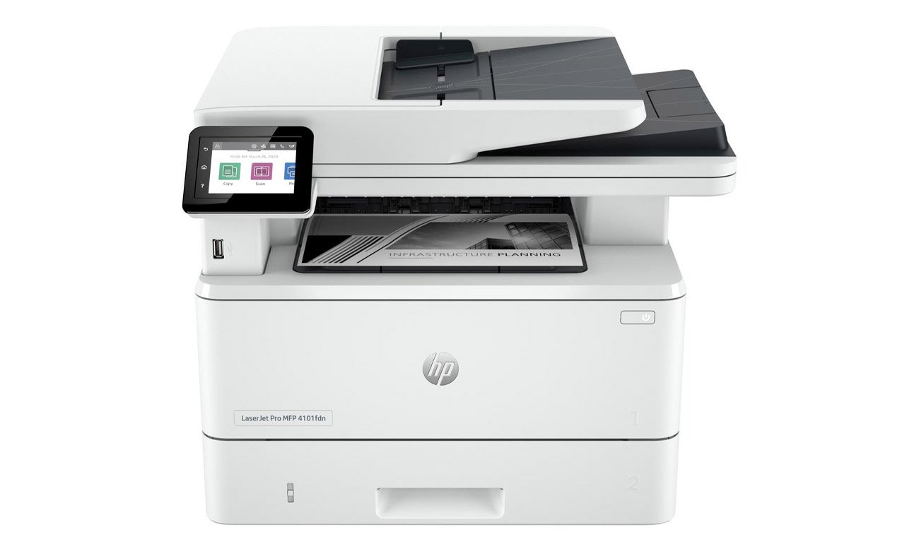 HP LaserJet Pro MFP 4102fdn, вид спереду