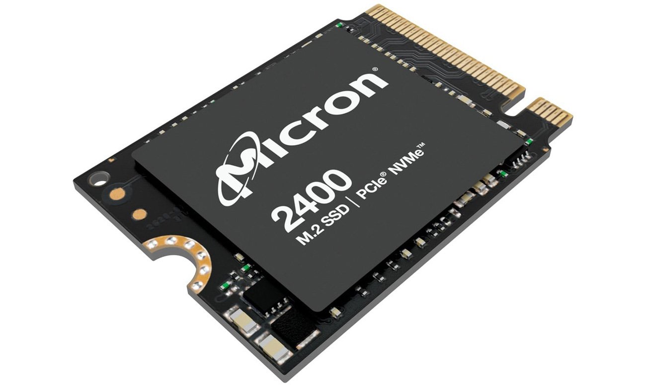 M.2 Micron 2400 SSD – вид спереди под углом