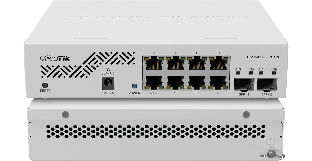 Комутатор MikroTik CSS610-8G-2S+IN