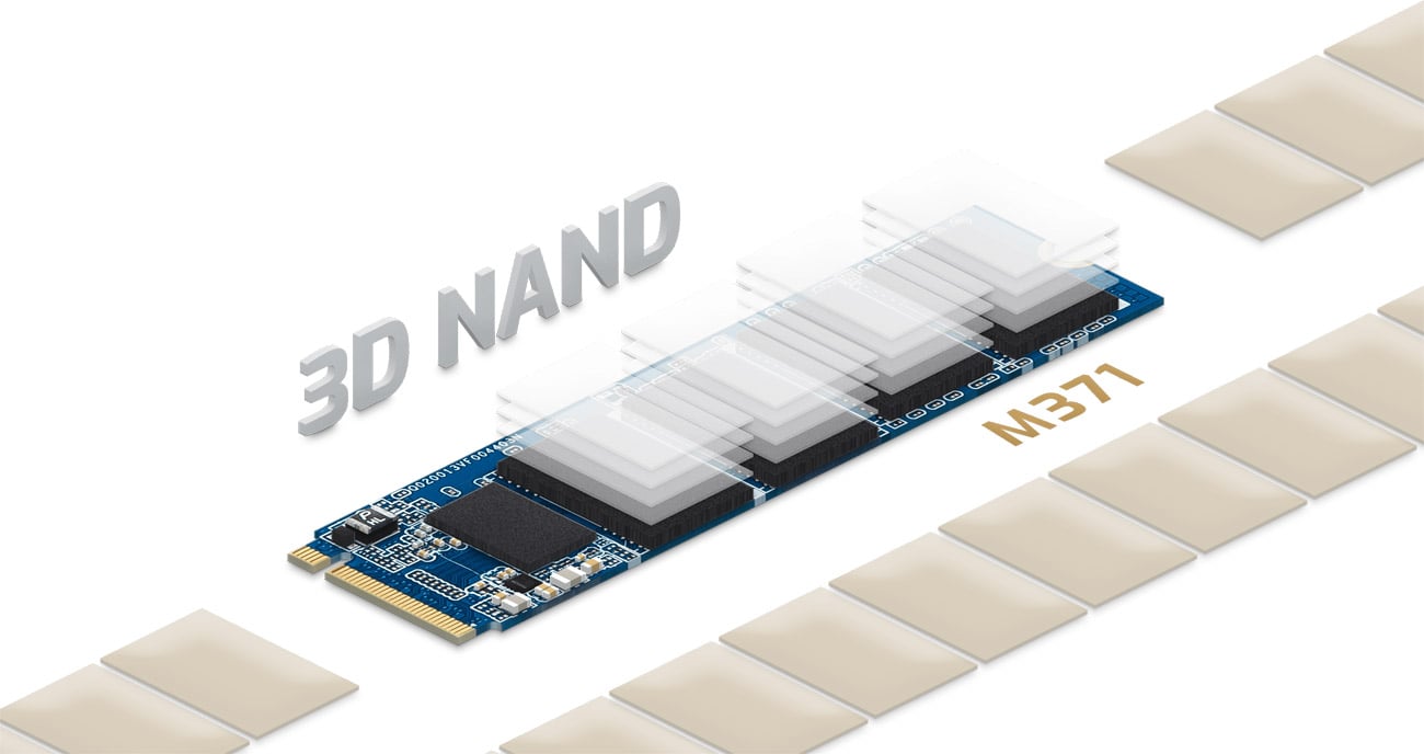 MSI 2 ТБ M.2 PCIe NVMe Spatium M371 3D NAND