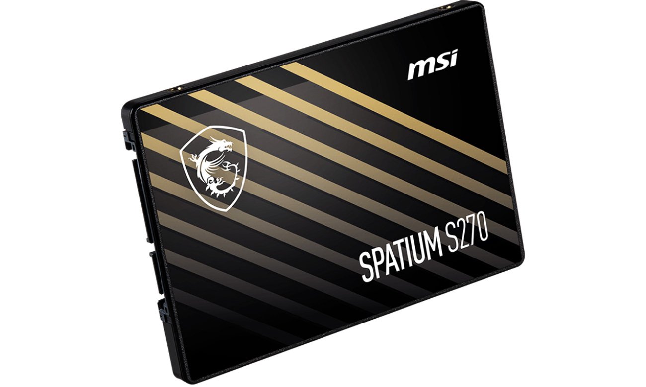 SSD MSI Spatium S270 2,5 дюйма SATA - вид спереди под углом