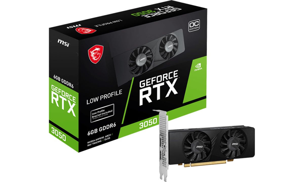 MSI GeForce RTX 3050 LP OC 6 ГБ GDDR6