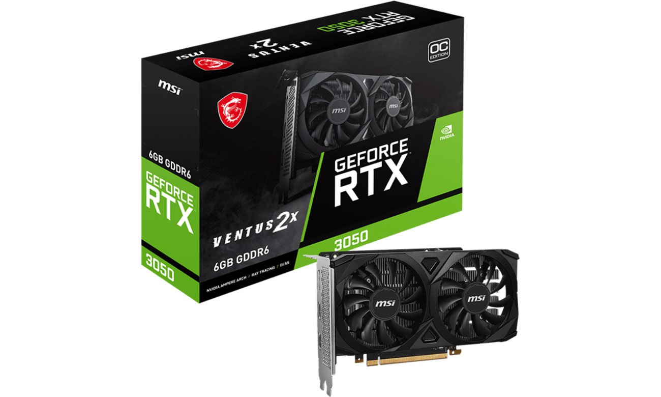 MSI GeForce RTX 3050 VENTUS 2X OC 6 ГБ GDDR6